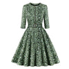 Robe Vintage Leopard Vert
