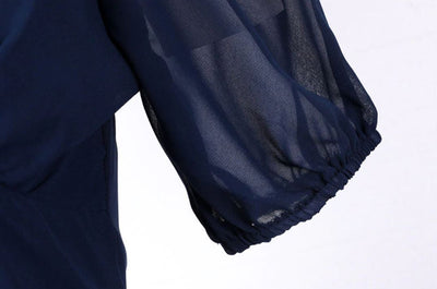 Robe Vintage Longue 50s Bleue