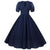 Robe Vintage Longue 50s Bleue