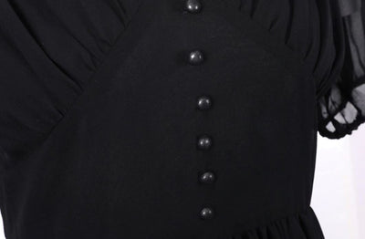 Robe Vintage Longue 50s Noire