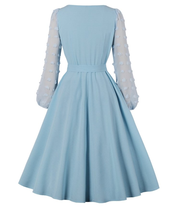 Robe Vintage Longue Boho Bleu