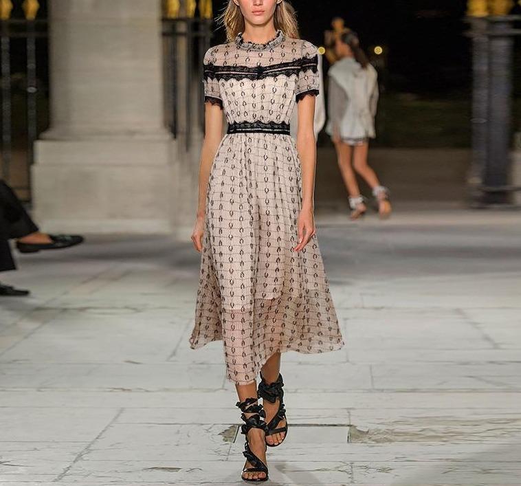 Robe Vintage Manches Courtes