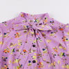 Robe Vintage Manches Courtes Lavande
