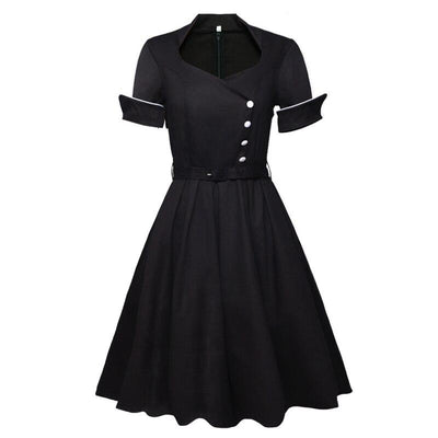Robe Vintage Manches Hautes