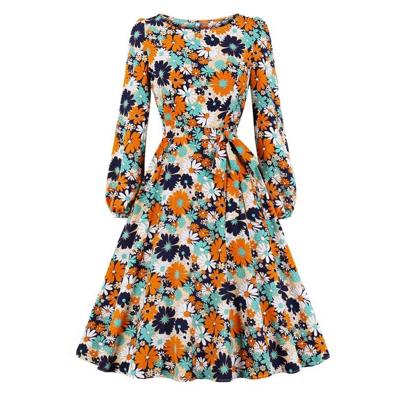 Robe Vintage Manches Longues Fleurs Liberty