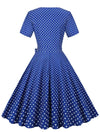 Robe Vintage Mariage Bleu Marine