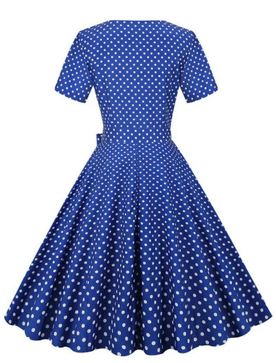 Robe Vintage Mariage Bleu Marine