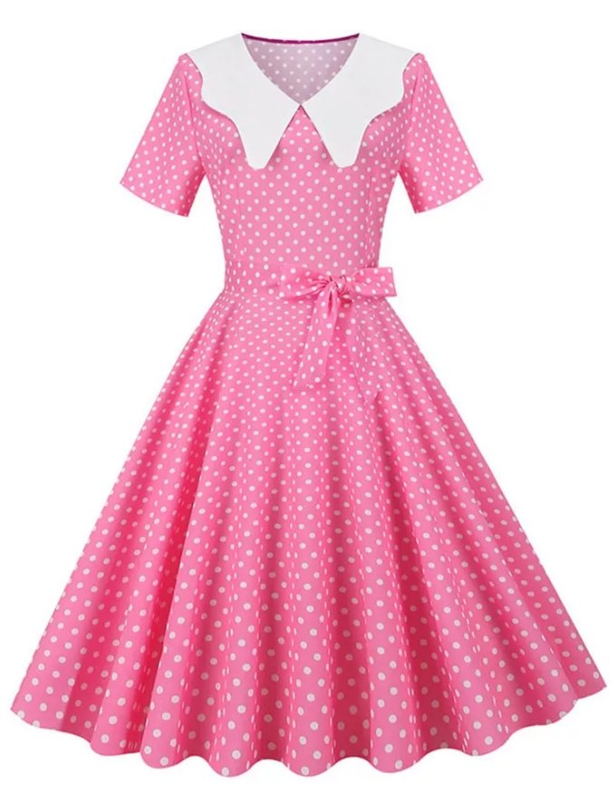 Robe Vintage Mariage Rose