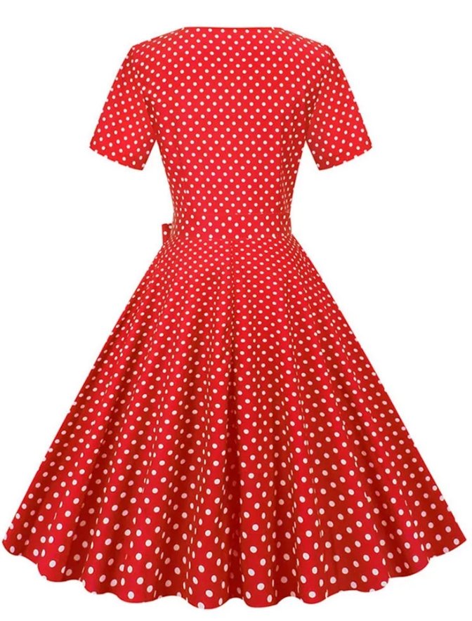 Robe Vintage Mariage Rouge
