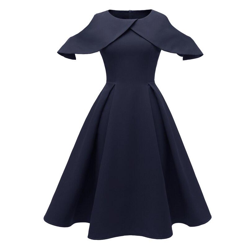 Robe Vintage Marine Col Volant