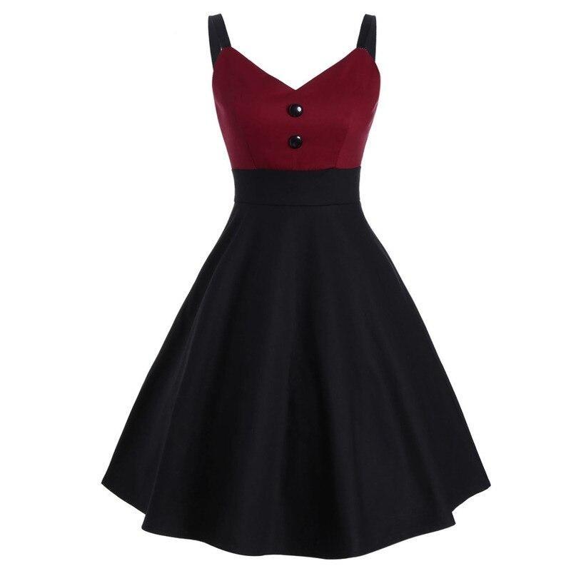 Robe Vintage Midi Bordeaux