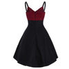 Robe Vintage Midi Bordeaux