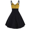 Robe Vintage Midi Jaune