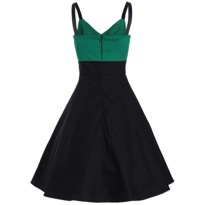 Robe Vintage Midi Vert