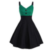Robe Vintage Midi Vert