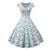Robe Vintage Noel Grande Taille Ciel