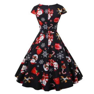 Robe Vintage Noel Grande Taille Noir