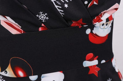 Robe Vintage Noel Grande Taille Noir