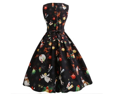 Robe Vintage Noel Noire