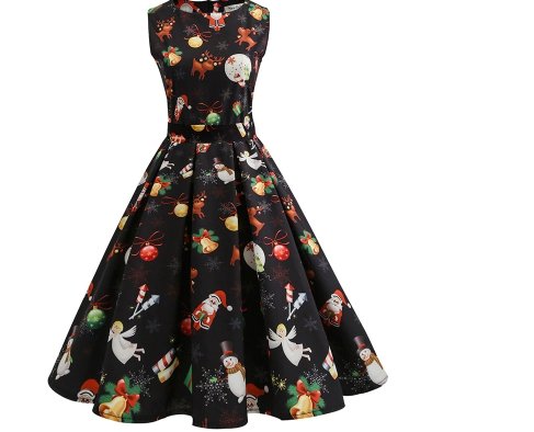 Robe Vintage Noel Noire