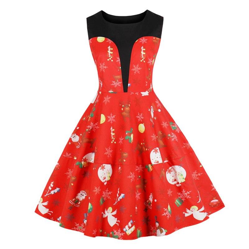 Robe Vintage Noel Rouge