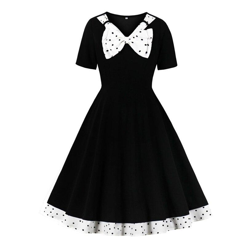 Robe avec Noeud Année 50