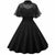 Robe Vintage Noire avec Voile