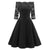Robe Vintage Noire Col Bateau