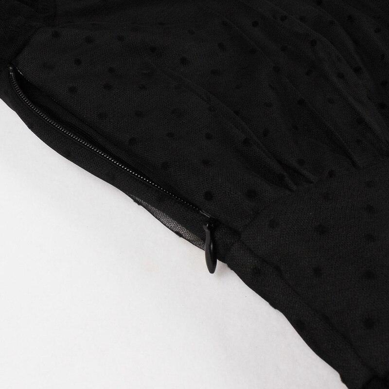 Robe Vintage Noire Points