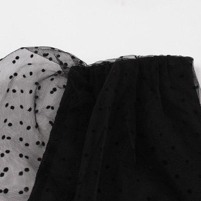 Robe Vintage Noire Points