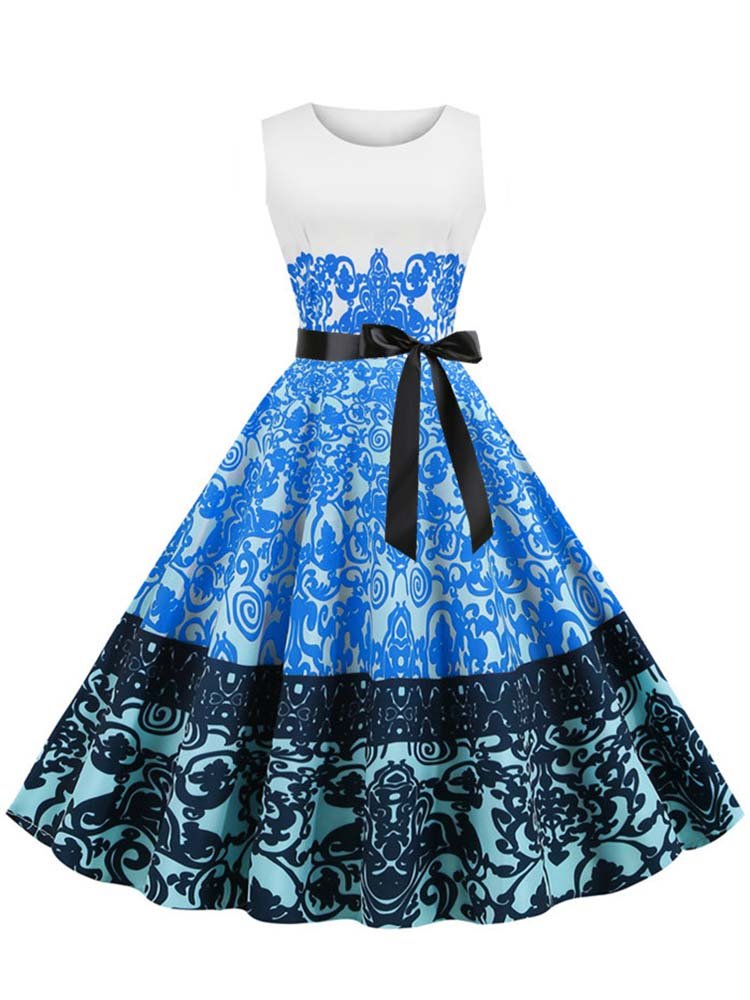 Robe Vintage Bleu
