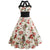 Robe Vintage Pin-Up Fleurie