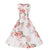 Robe Vintage Pin Up Fleurs Roses