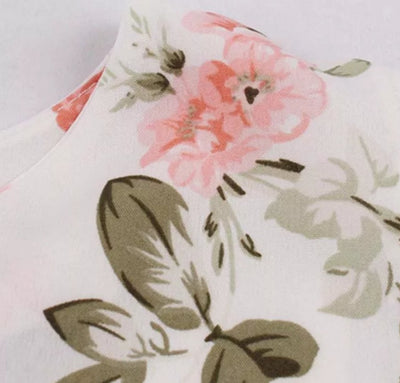 Robe Vintage Pin Up Fleurs Roses