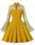 Robe Vintage Pin Up Grande Taille Jaune