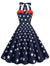 Robe Vintage Pin Up Imprimé USA