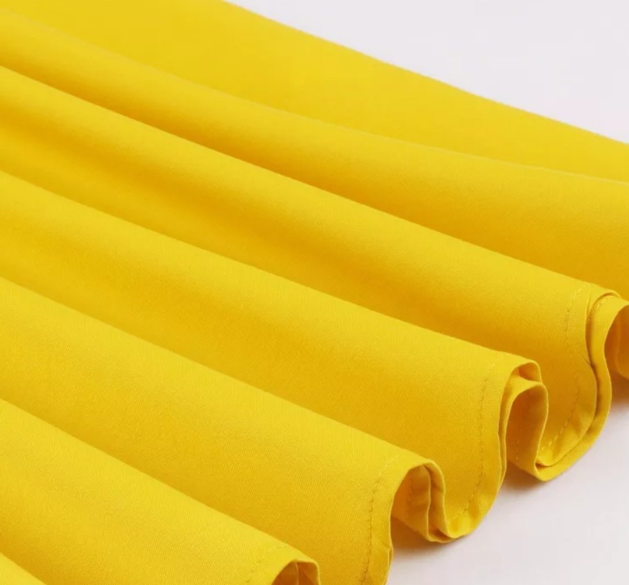 Robe Vintage Pin Up Jaune