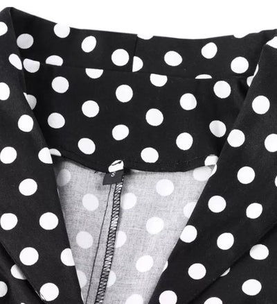 Robe Vintage Pin Up Noire Pois