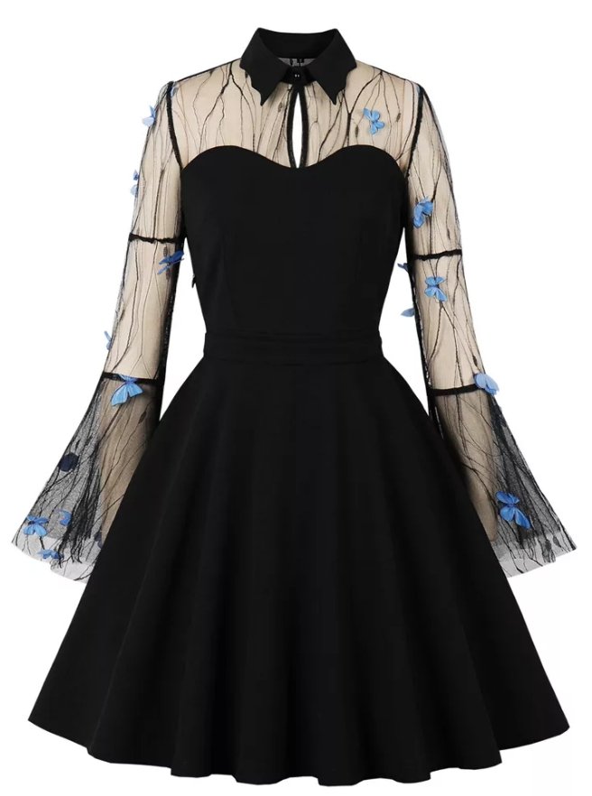 Robe Vintage Pin Up Papillons