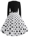 Robe Vintage Pin Up Pois Noirs
