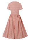 Robe Vintage Pin Up Rose Fleurs