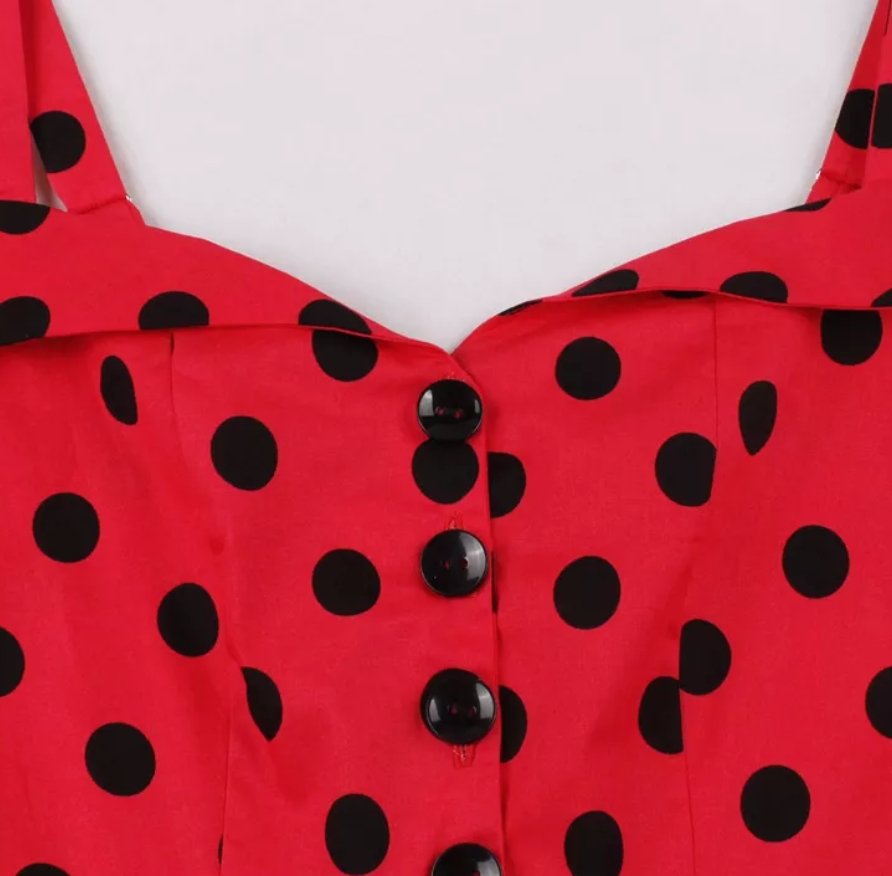 Robe Vintage Pin Up Rouge Pois