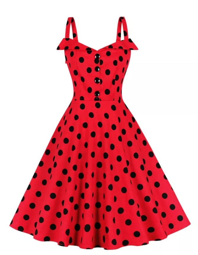 Robe Vintage Pin Up Rouge Pois