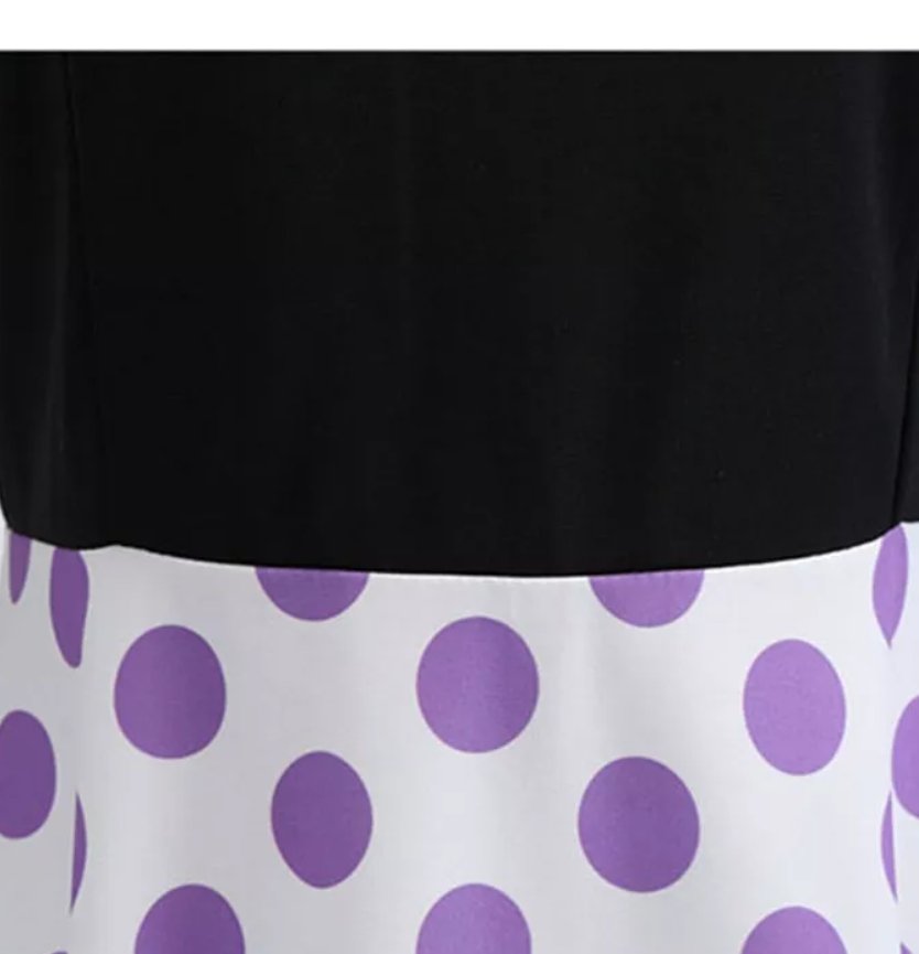 Robe Vintage Pin Up Violet Pois