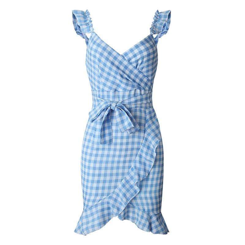 Robe Vintage Plage Bleue