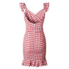 Robe Vintage Plage Rouge