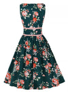Robe Vintage Plissée Fleurs