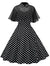 Robe Vintage Pois avec Voile