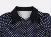 Robe Vintage Pois Marine