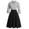 Robe Vintage Pois Noirs